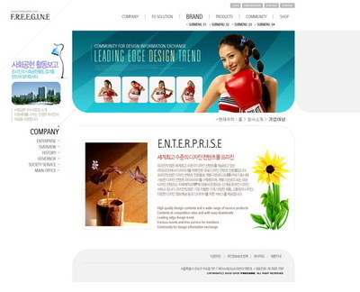 女性健美操减肥网页模板——网页制作大宝库免费下载指南