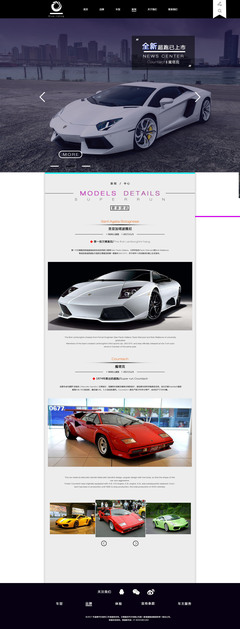 蓝骑跑车企业官网 酷超设计与网页制作